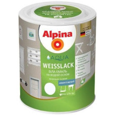 Емаль акрилова Alpina Aqua Weisslack шовковисто-матова