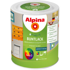 Емаль універсальна шовковисто-матова Alpina Aqua Buntlack, В3