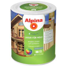 Лазур для деревини Alpina Aqua Lasur fur Holz, 10л